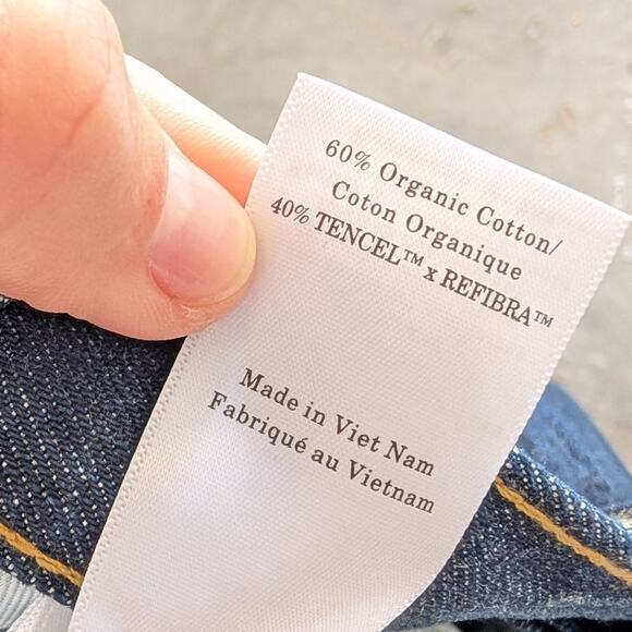 NWT Everlane The OG Baggy High-rise Wide Leg Jeans in Dark Indigo, size 32R - Picture 9 of 10